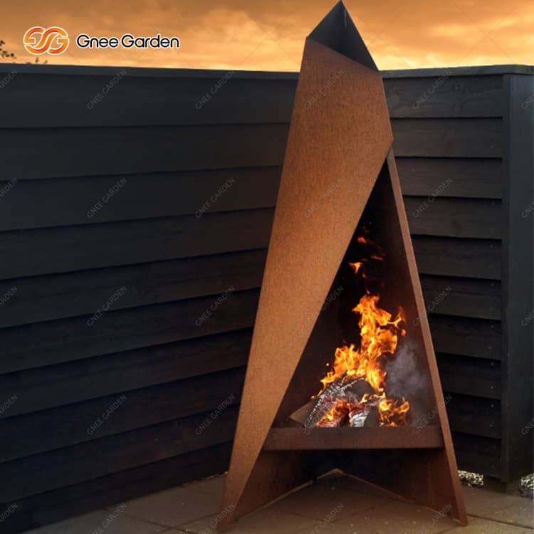 How to maintain Corten steel wood-burning Fireplace?