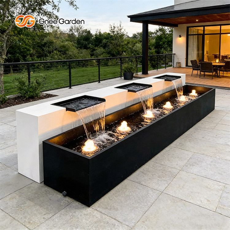 Outdoor Garden Metal Waterfalls Rain Curtain