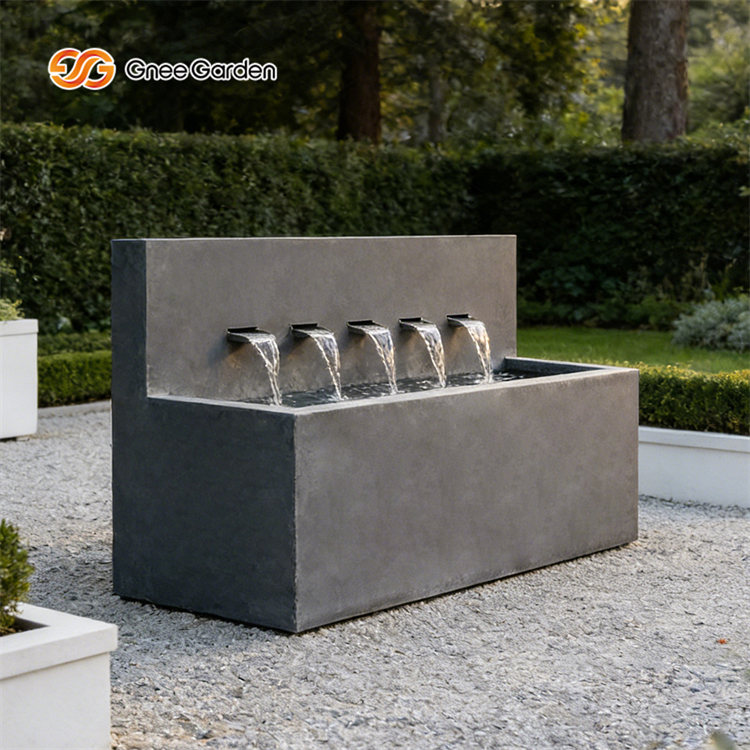 Cascading Metal Outdoor Garden Fountains