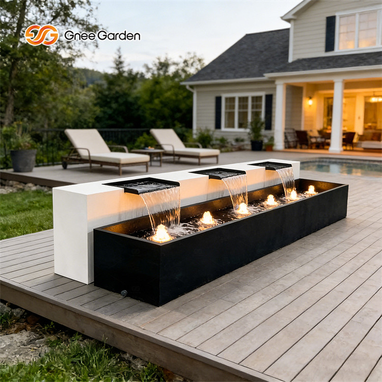 Outdoor Garden Metal Waterfalls Rain Curtain