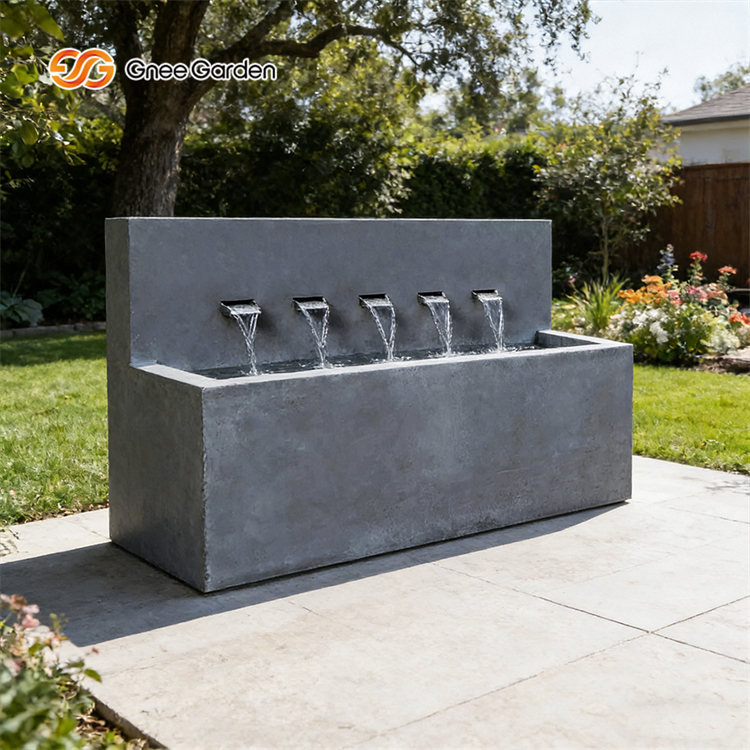 Cascading Metal Outdoor Garden Fountains
