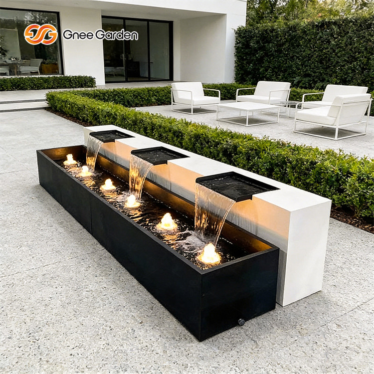 Outdoor Garden Metal Waterfalls Rain Curtain