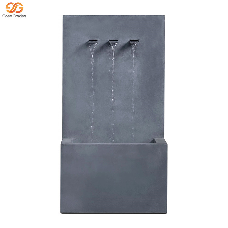 Outdoor 3 Spouts Metal Water Feature