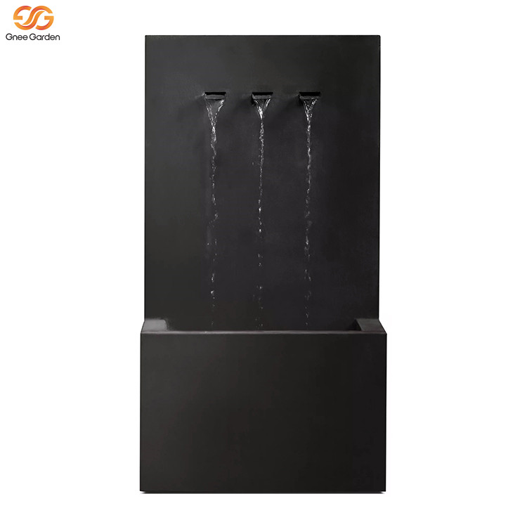 Outdoor 3 Spouts Metal Water Feature