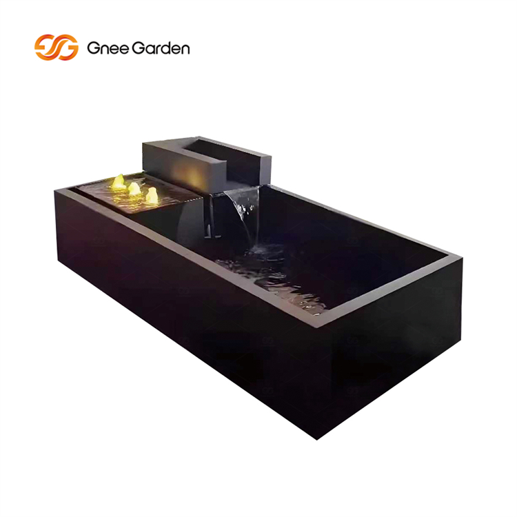 Steel Water Features With LED Lighting