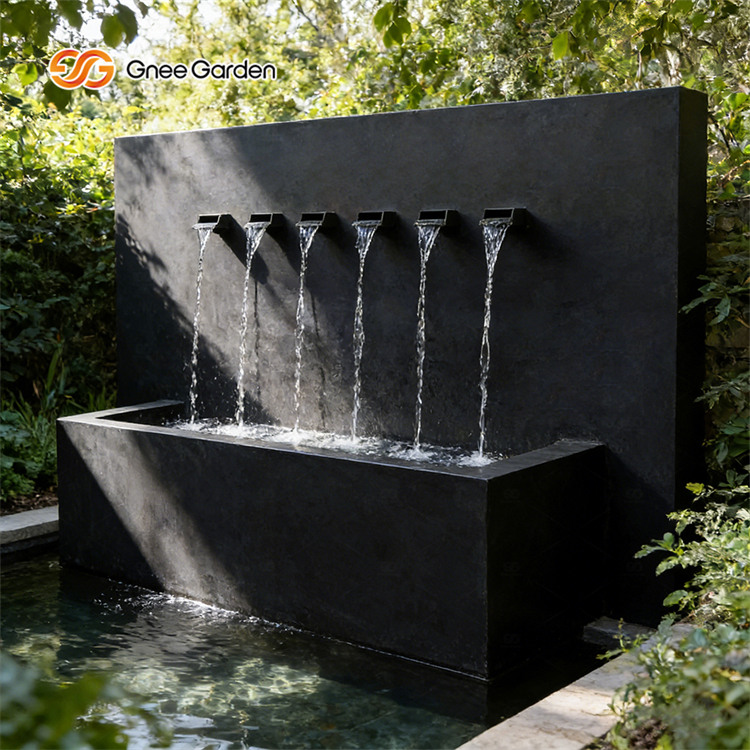 6-Spout Modern Metal Outdoor Garden Fountains