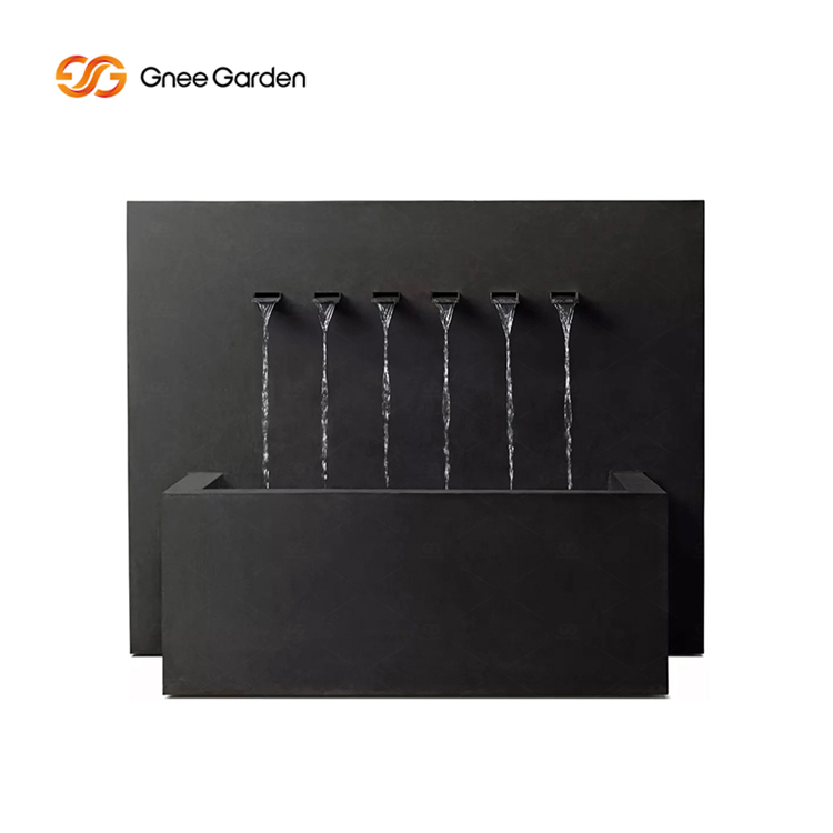 6-Spout Modern Metal Outdoor Garden Fountains